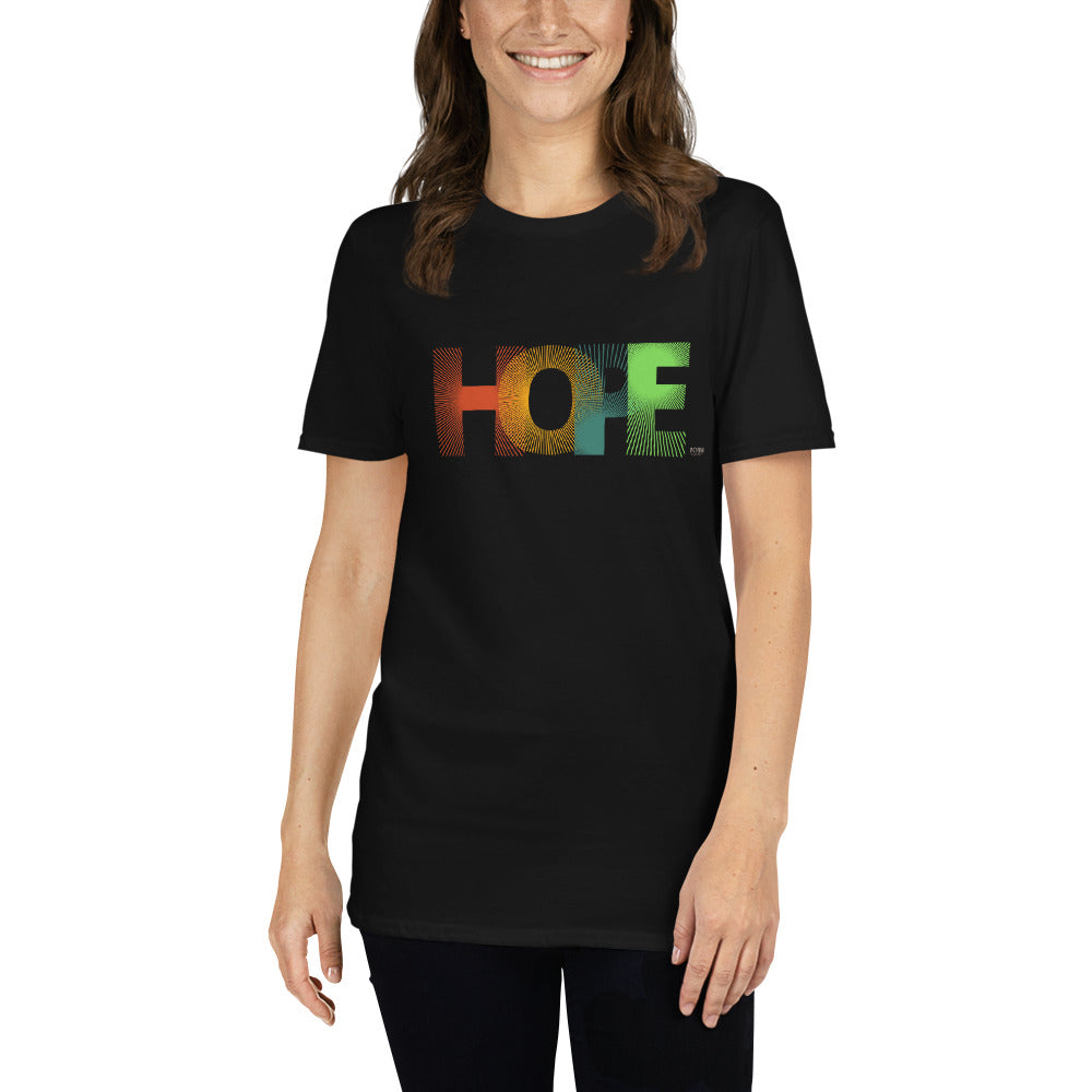 Short-Sleeve Women Soft T-Shirt HOPE Design by IOBI Original Apparel