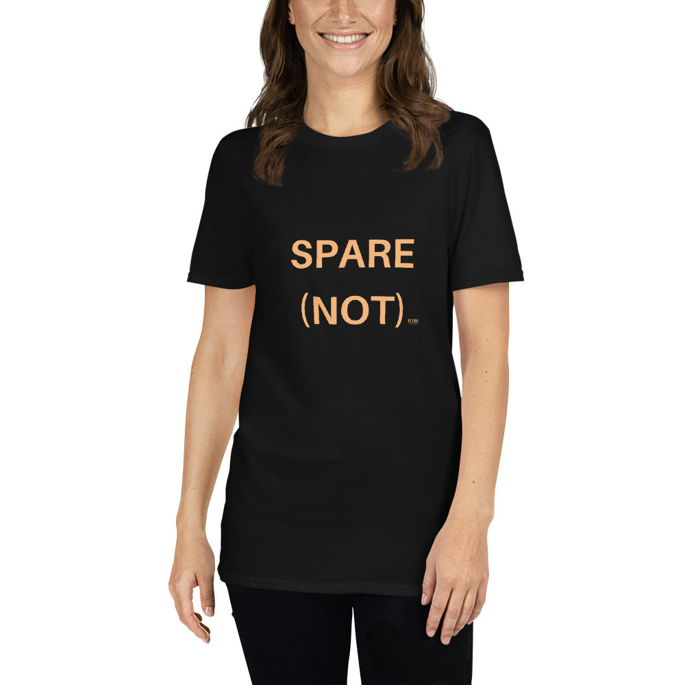 Short-Sleeve Women Soft T-Shirt Spare (not) Design by IOBI Original Apparel