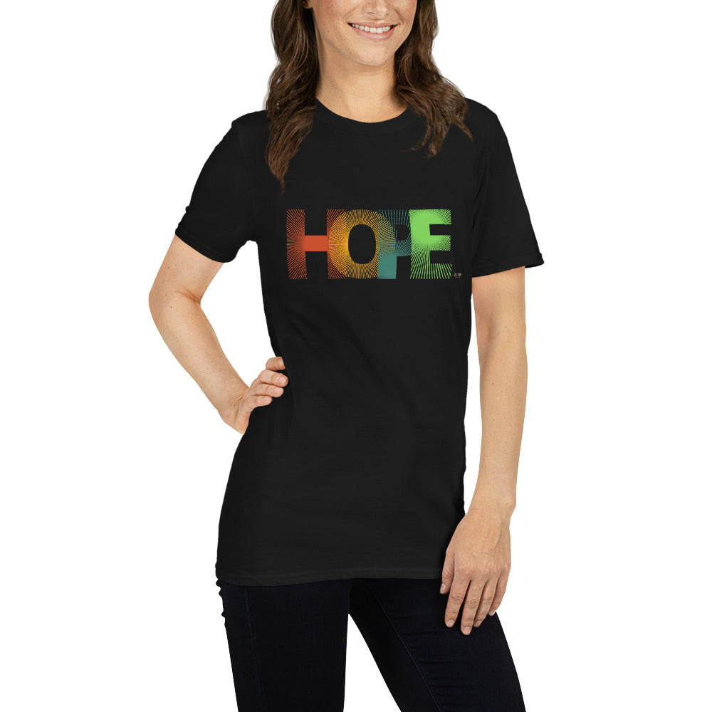 Short-Sleeve Women Soft T-Shirt HOPE Design by IOBI Original Apparel