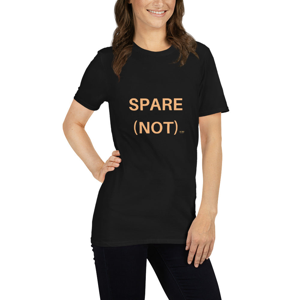 Short-Sleeve Women Soft T-Shirt Spare (not) Design by IOBI Original Apparel