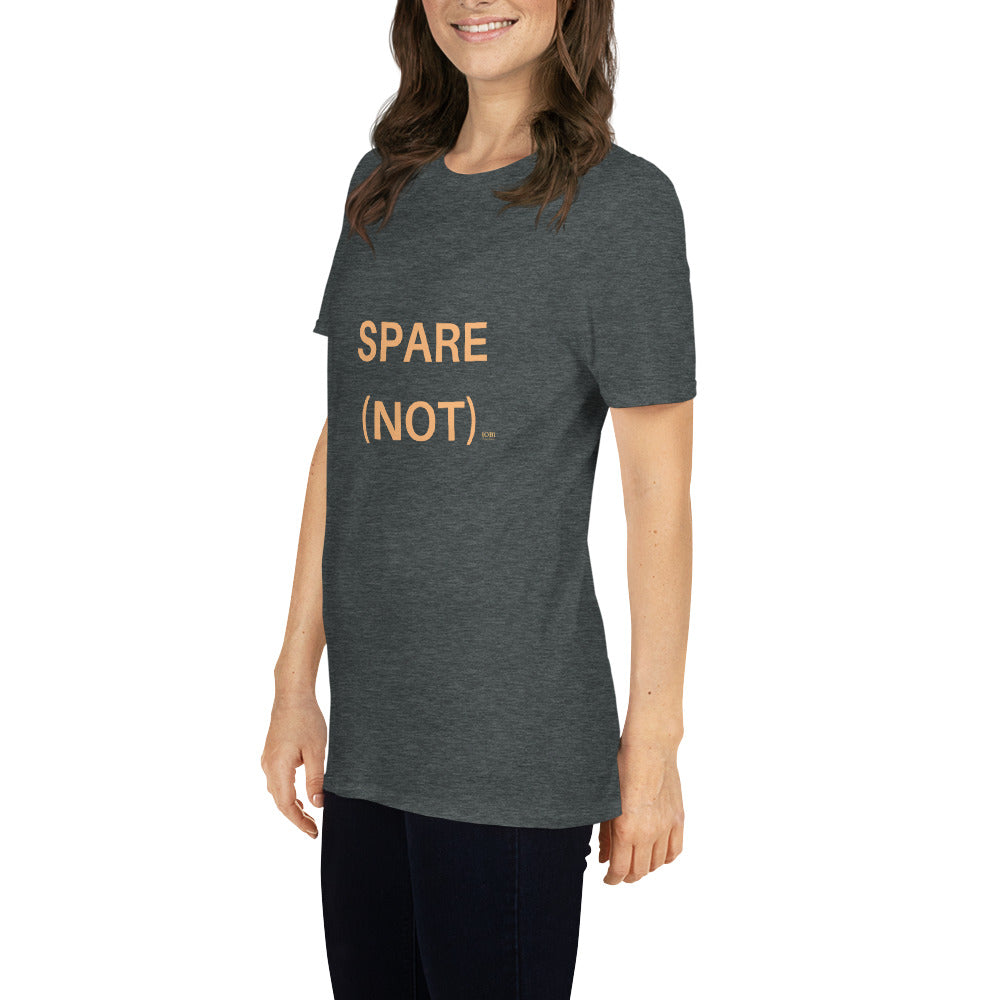 Short-Sleeve Women Soft T-Shirt Spare (not) Design by IOBI Original Apparel