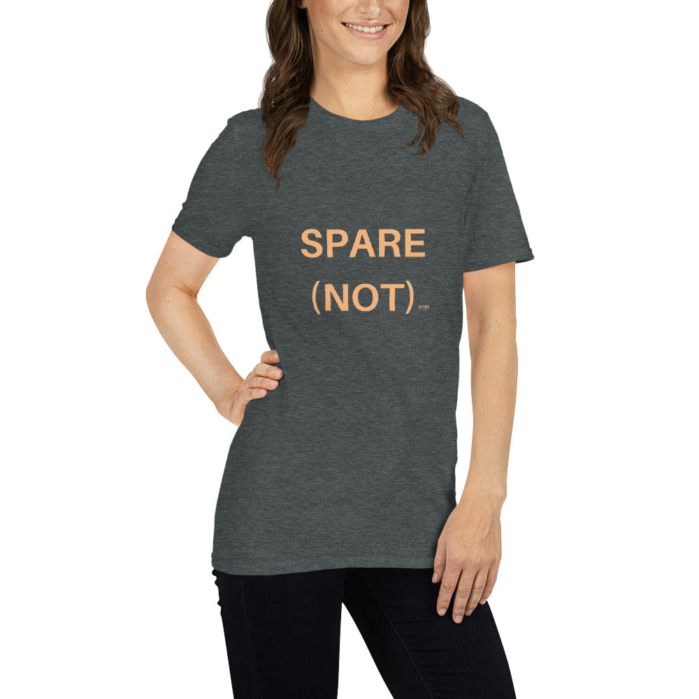 Short-Sleeve Women Soft T-Shirt Spare (not) Design by IOBI Original Apparel