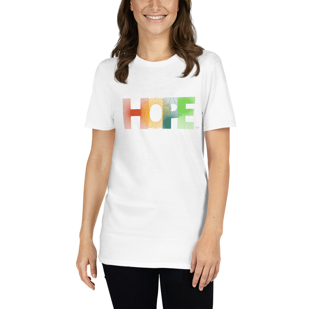 Short-Sleeve Women Soft T-Shirt HOPE Design by IOBI Original Apparel