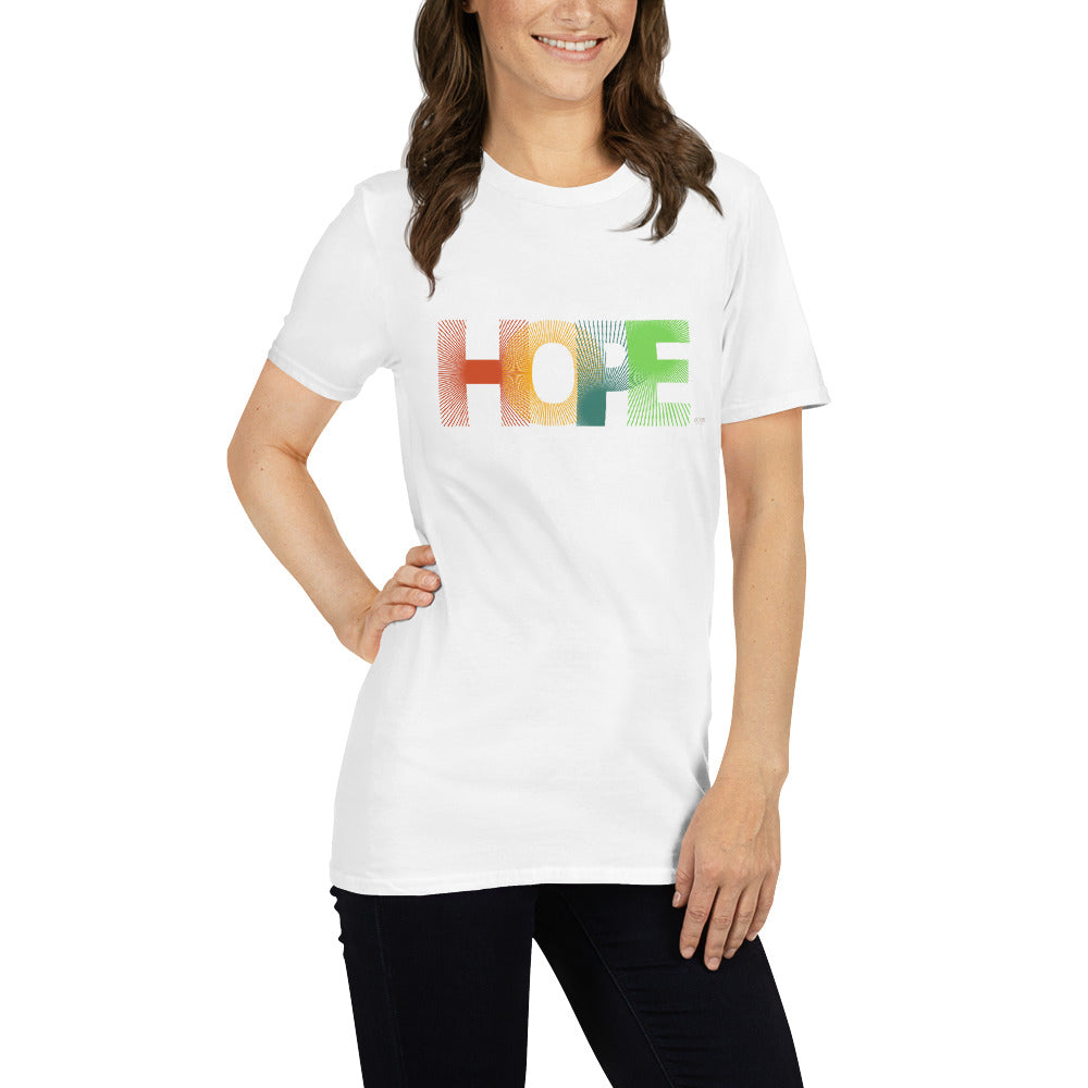 Short-Sleeve Women Soft T-Shirt HOPE Design by IOBI Original Apparel