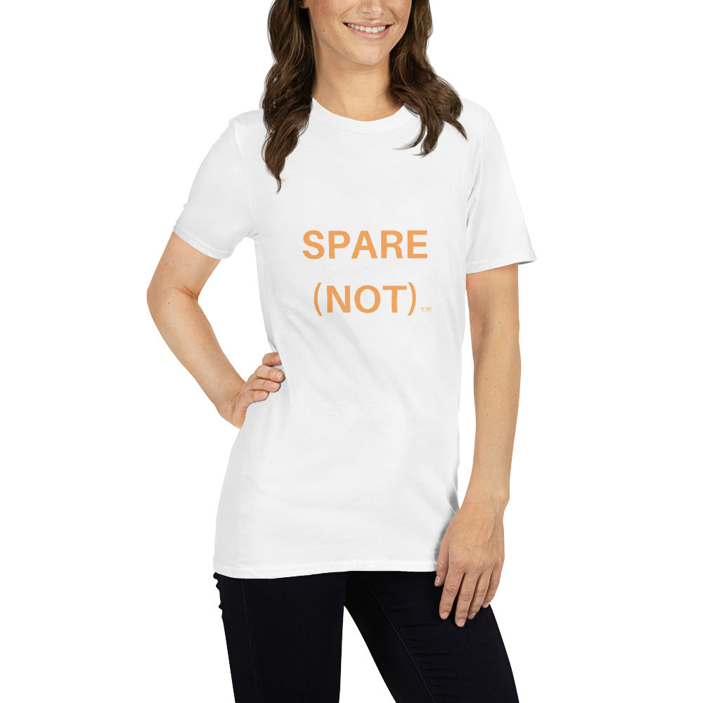 Short-Sleeve Women Soft T-Shirt Spare (not) Design by IOBI Original Apparel