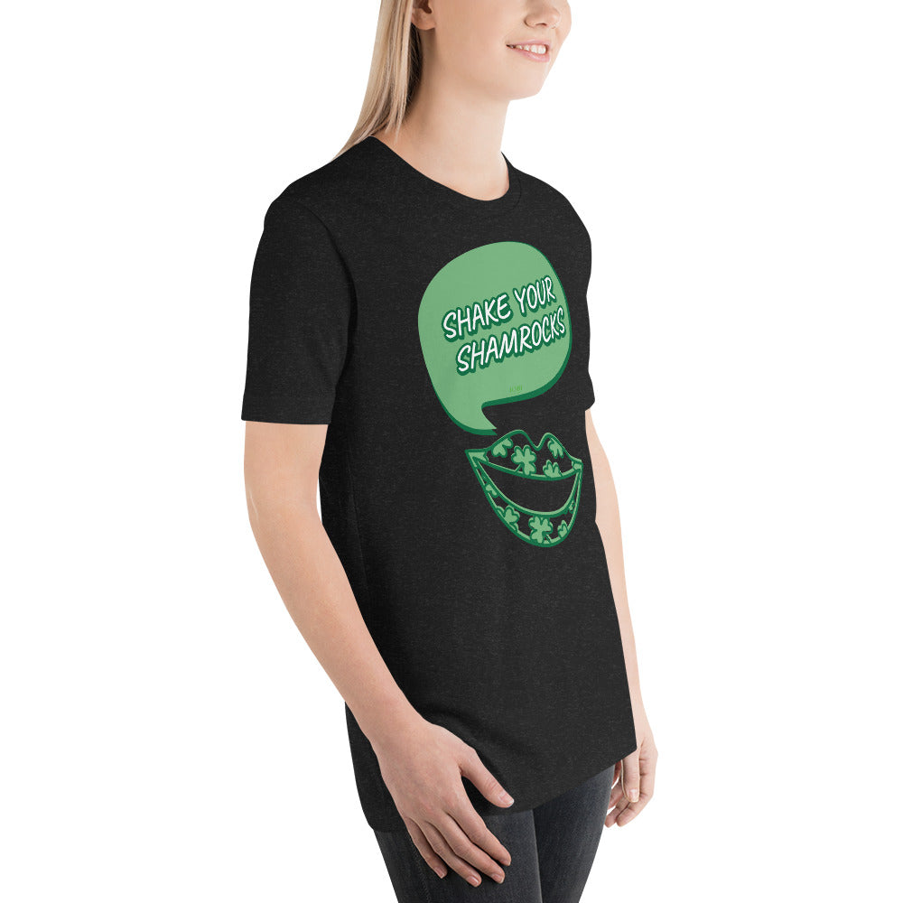 Women's Relaxed Soft & Smooth Premium Quality T-Shirt Shake Your Shamrocks Saint Patrick's Day Design by IOBI Original Apparel