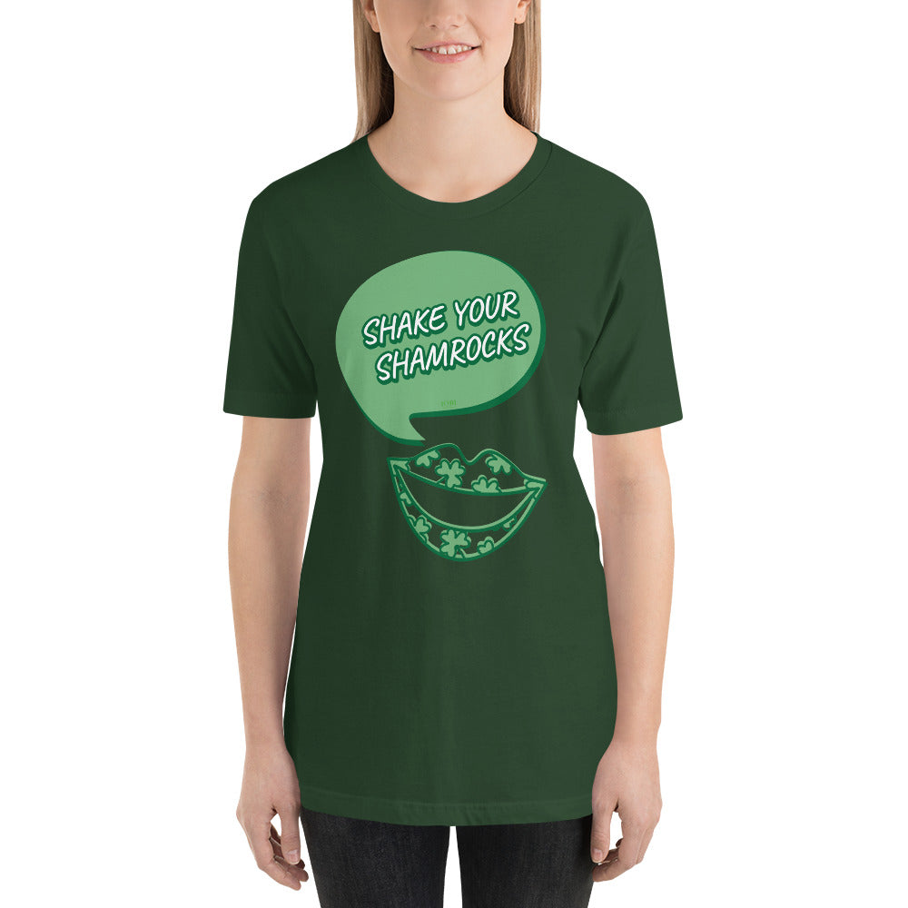 Women's Relaxed Soft & Smooth Premium Quality T-Shirt Shake Your Shamrocks Saint Patrick's Day Design by IOBI Original Apparel