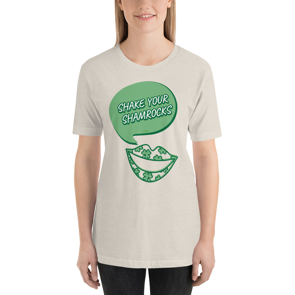 Women's Relaxed Soft & Smooth Premium Quality T-Shirt Shake Your Shamrocks Saint Patrick's Day Design by IOBI Original Apparel