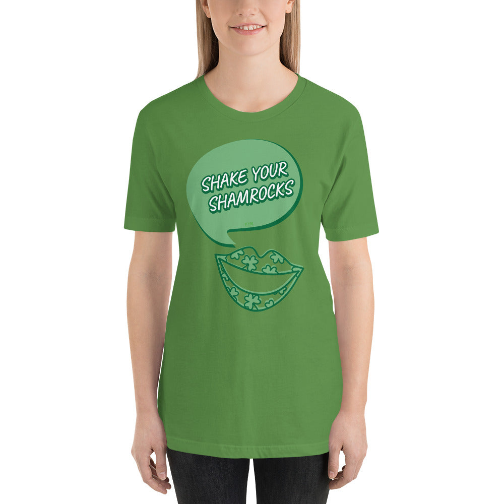 Women's Relaxed Soft & Smooth Premium Quality T-Shirt Shake Your Shamrocks Saint Patrick's Day Design by IOBI Original Apparel