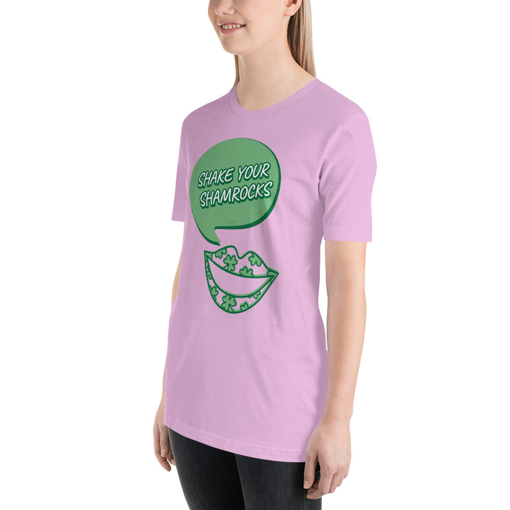 Women's Relaxed Soft & Smooth Premium Quality T-Shirt Shake Your Shamrocks Saint Patrick's Day Design by IOBI Original Apparel