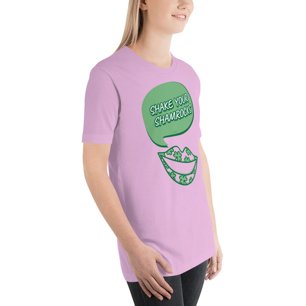 Women's Relaxed Soft & Smooth Premium Quality T-Shirt Shake Your Shamrocks Saint Patrick's Day Design by IOBI Original Apparel