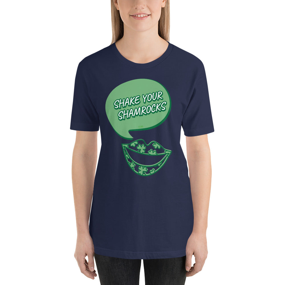 Women's Relaxed Soft & Smooth Premium Quality T-Shirt Shake Your Shamrocks Saint Patrick's Day Design by IOBI Original Apparel