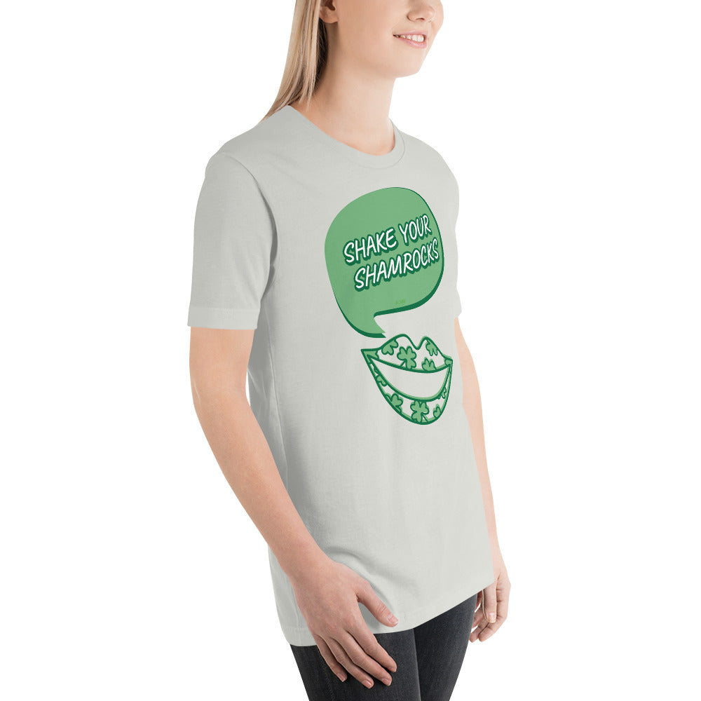 Women's Relaxed Soft & Smooth Premium Quality T-Shirt Shake Your Shamrocks Saint Patrick's Day Design by IOBI Original Apparel