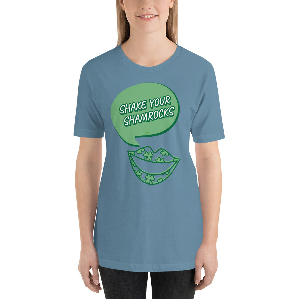 Women's Relaxed Soft & Smooth Premium Quality T-Shirt Shake Your Shamrocks Saint Patrick's Day Design by IOBI Original Apparel