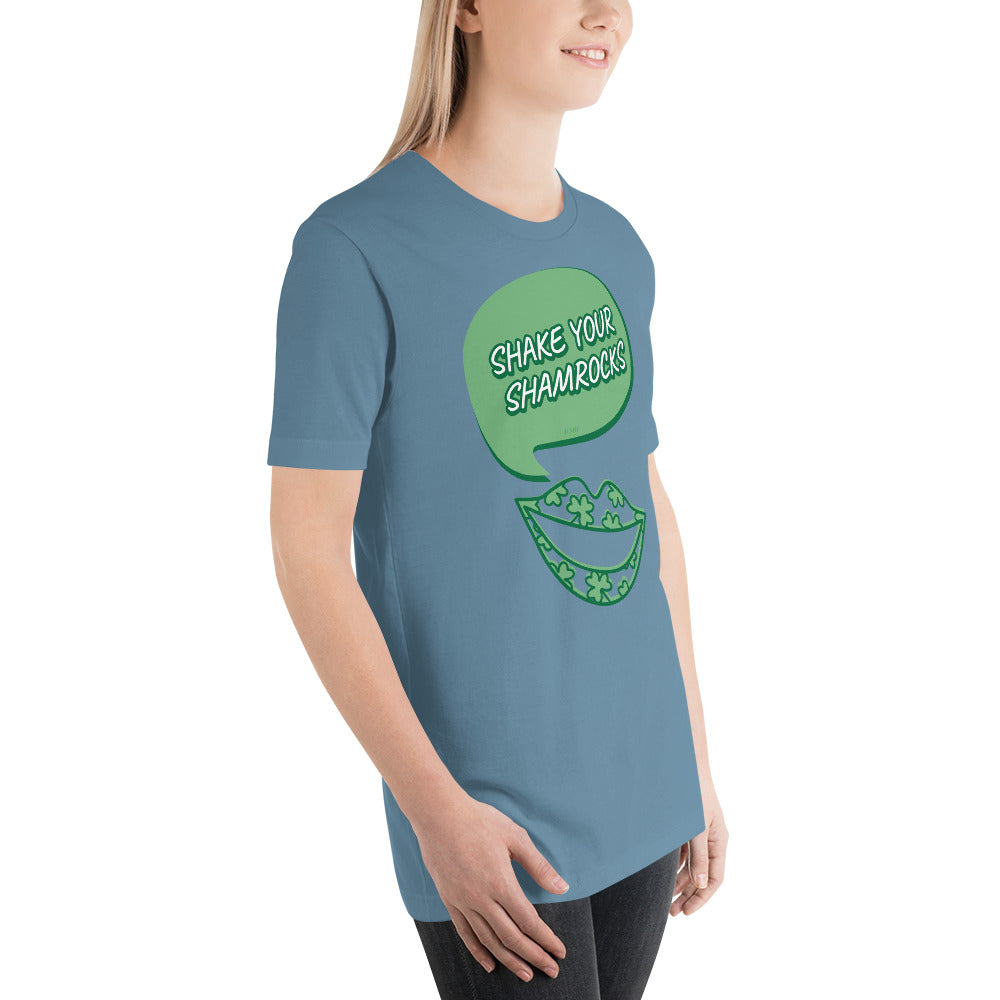 Women's Relaxed Soft & Smooth Premium Quality T-Shirt Shake Your Shamrocks Saint Patrick's Day Design by IOBI Original Apparel