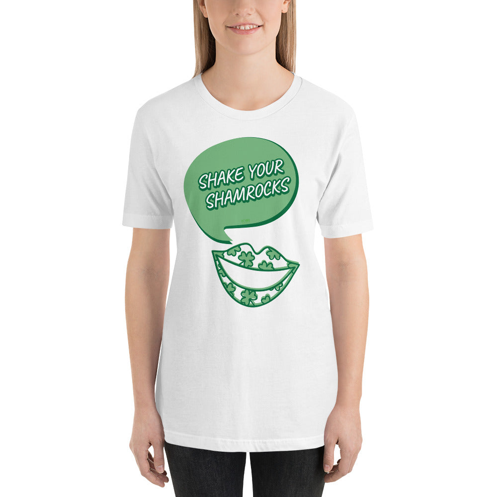 Women's Relaxed Soft & Smooth Premium Quality T-Shirt Shake Your Shamrocks Saint Patrick's Day Design by IOBI Original Apparel