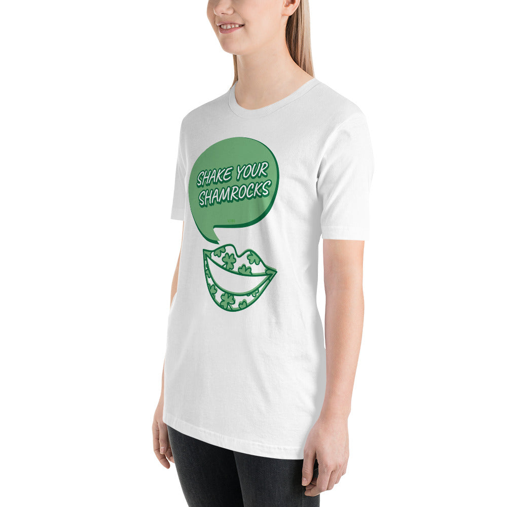 Women's Relaxed Soft & Smooth Premium Quality T-Shirt Shake Your Shamrocks Saint Patrick's Day Design by IOBI Original Apparel