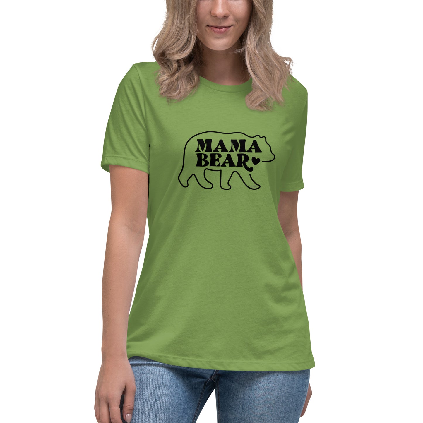 Women's Relaxed Soft & Smooth Premium Quality T-Shirt Mama Bear Design by IOBI Original Apparel