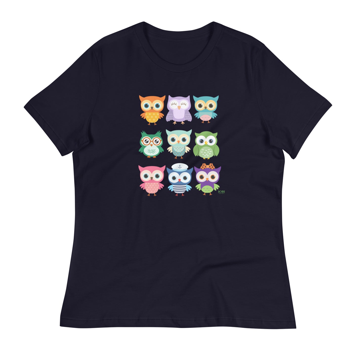 Women's Relaxed Soft & Smooth Premium Quality T-Shirt Baby Owls Design by IOBI Original Apparel