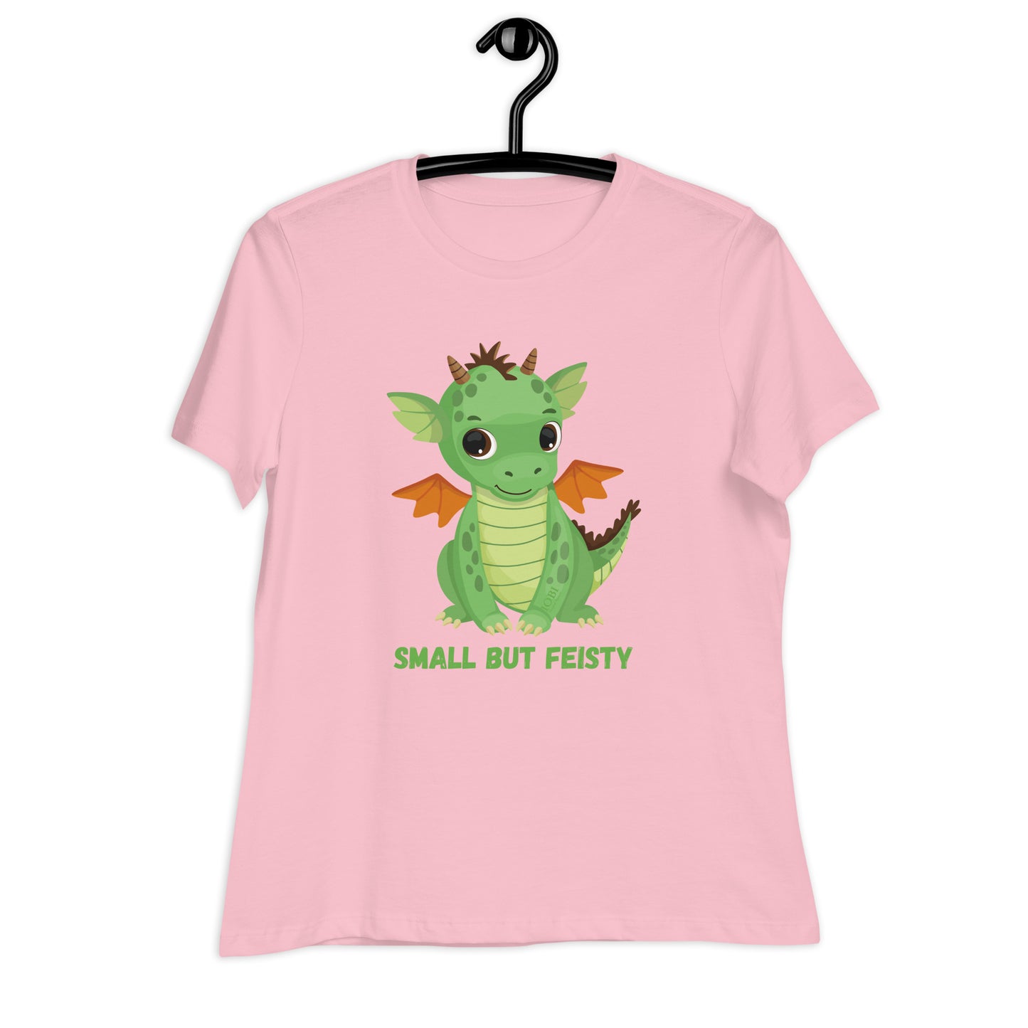 Women's Relaxed Soft & Smooth Premium Quality T-Shirt Small But Feisty Dragon Design by IOBI Original Apparel