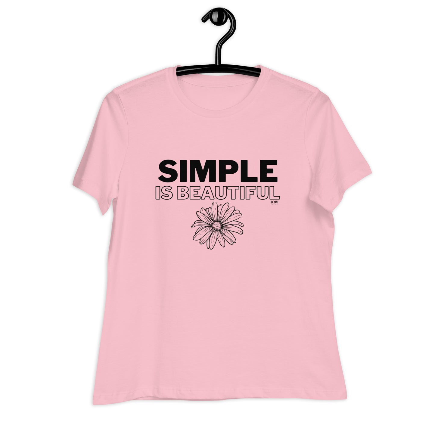 Women's Relaxed Soft & Smooth Premium Quality T-Shirt Simple Is Beautiful Design by IOBI Original Apparel