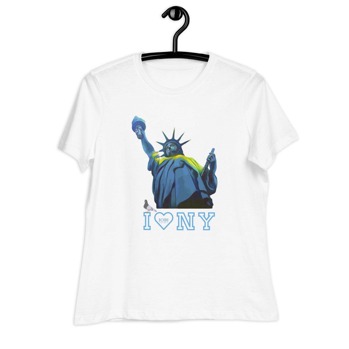 Women's Relaxed Soft & Smooth Premium Quality T-Shirt I Love New York Design by IOBI Original Apparel